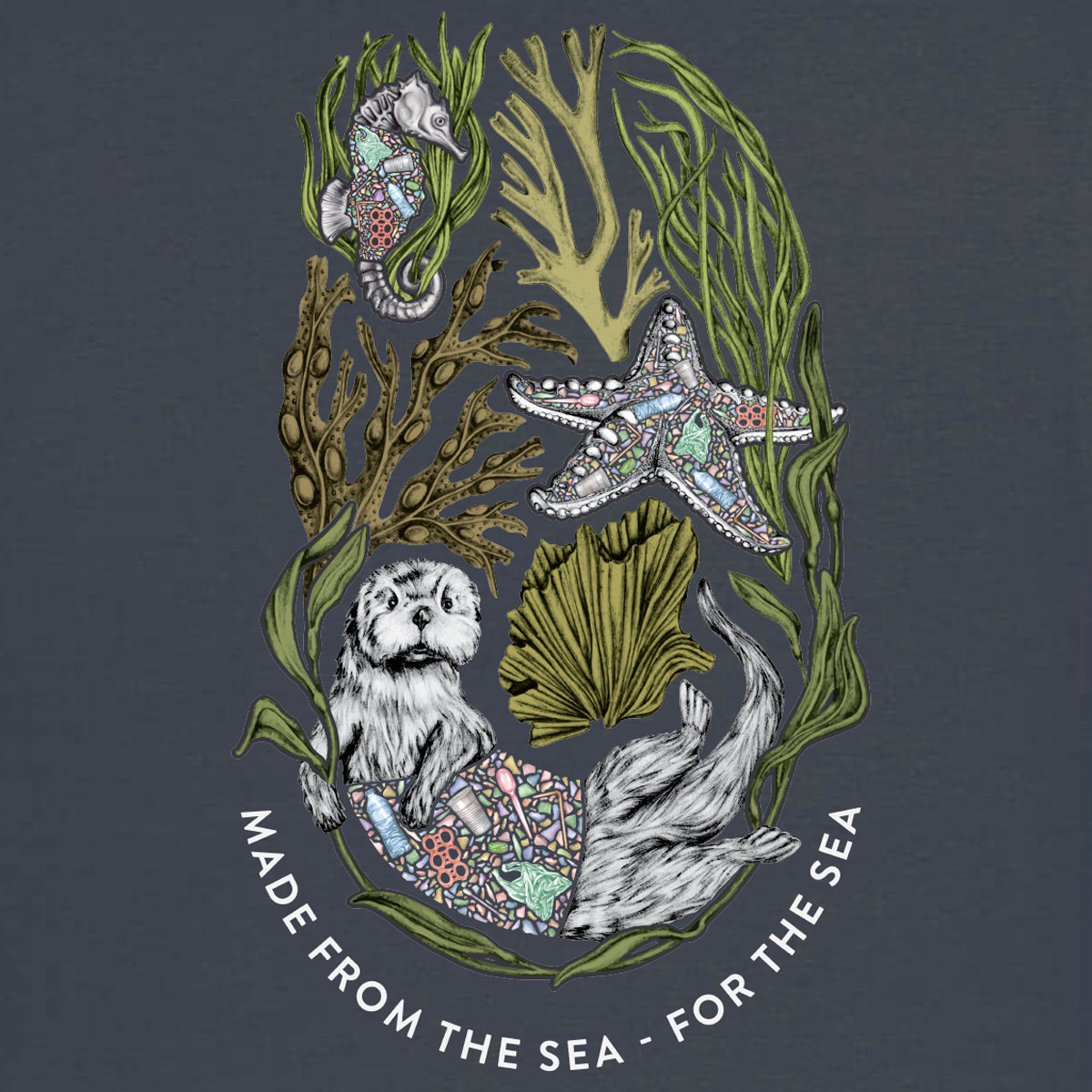 Unisex SeaBlend T-Shirt - Irish Sea Grey