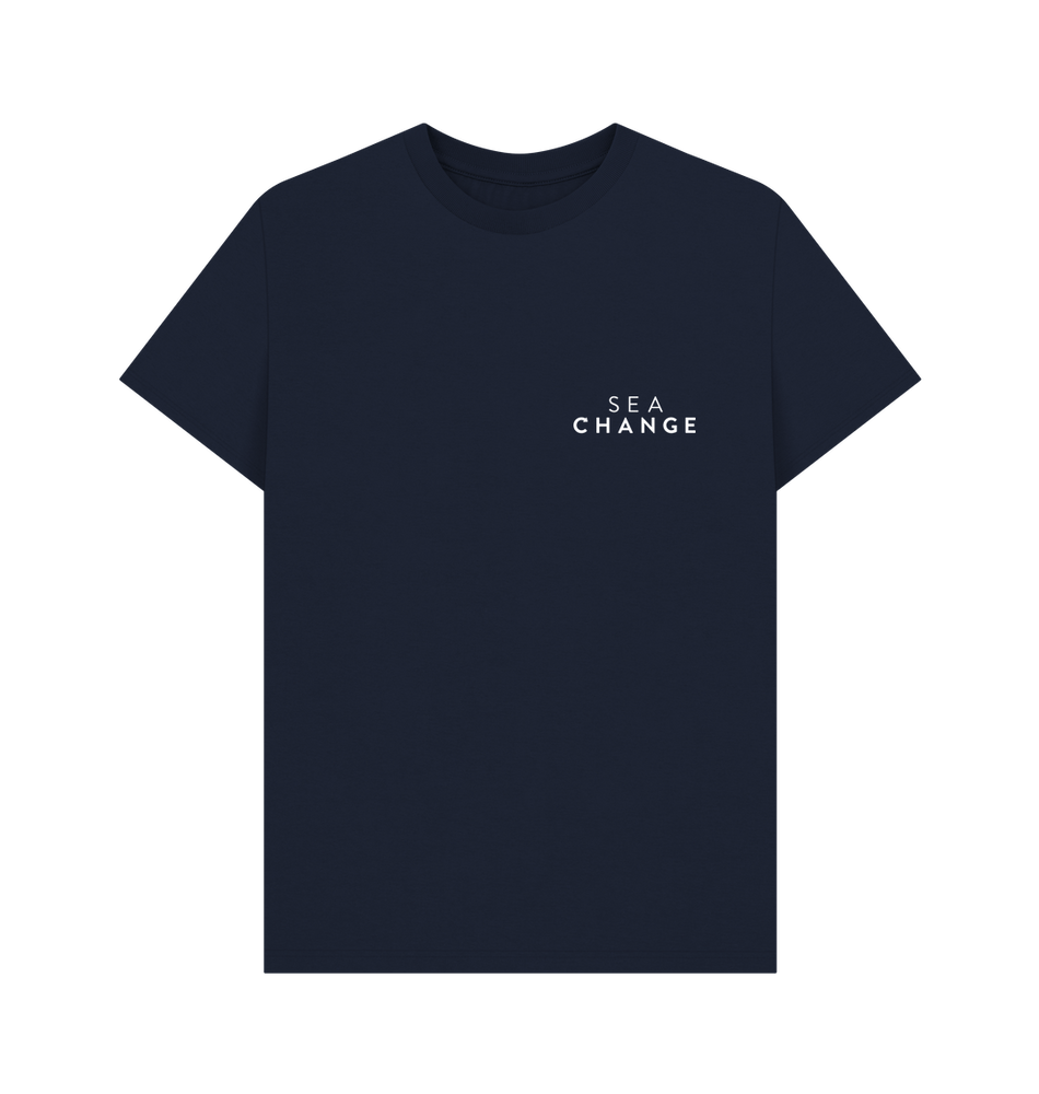 
                  
                    Navy Blue Printed T-shirt Front
                  
                