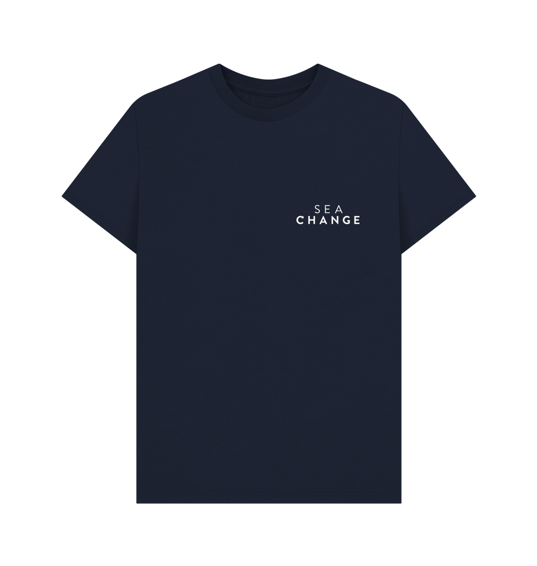 
                  
                    Navy Blue Printed T-shirt Front
                  
                