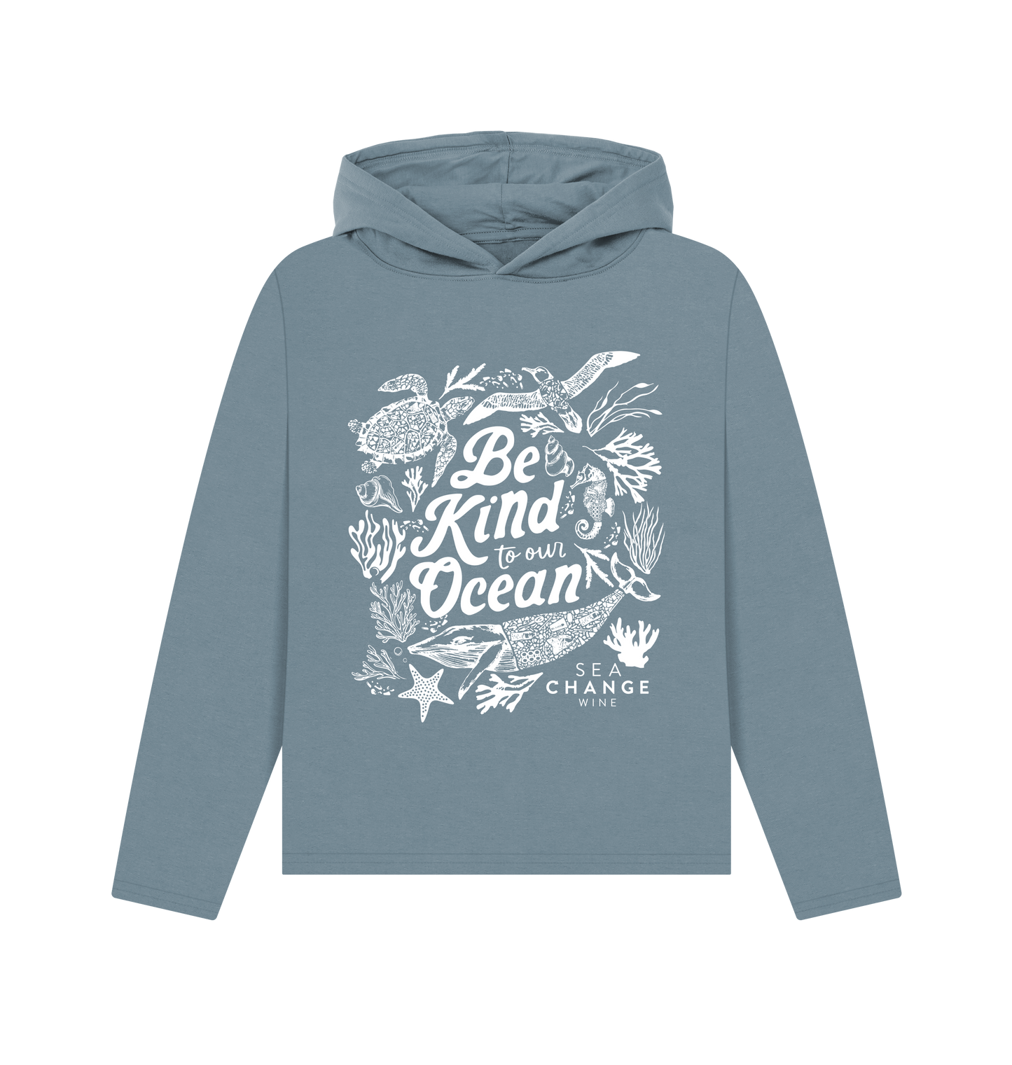 
                  
                    Stone Blue Printed Hoody Front
                  
                