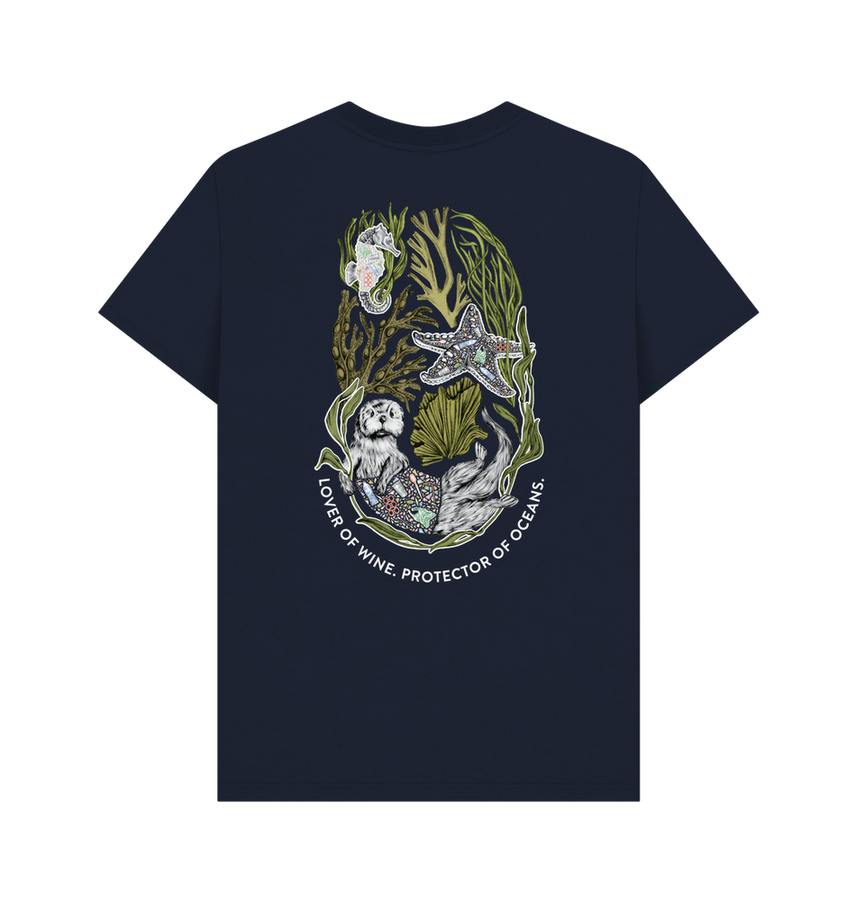 
                  
                    Navy Blue Printed T-shirt Back
                  
                