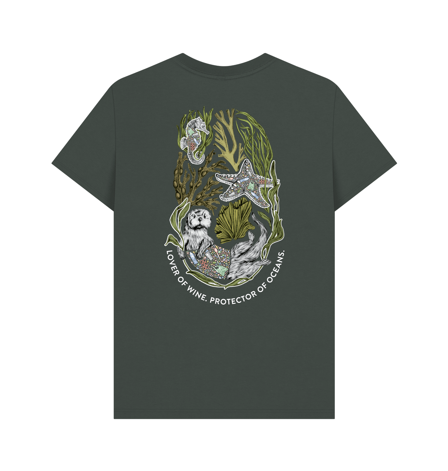 
                  
                    Dark Grey Printed T-shirt Back
                  
                