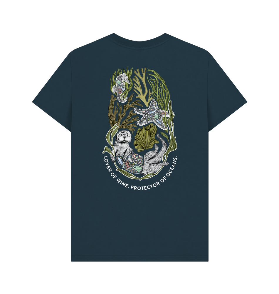 
                  
                    Denim Blue Printed T-shirt Back
                  
                