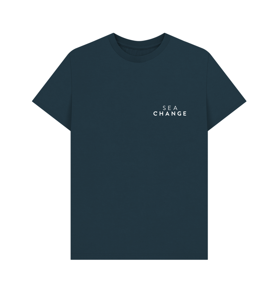 
                  
                    Denim Blue Printed T-shirt Front
                  
                