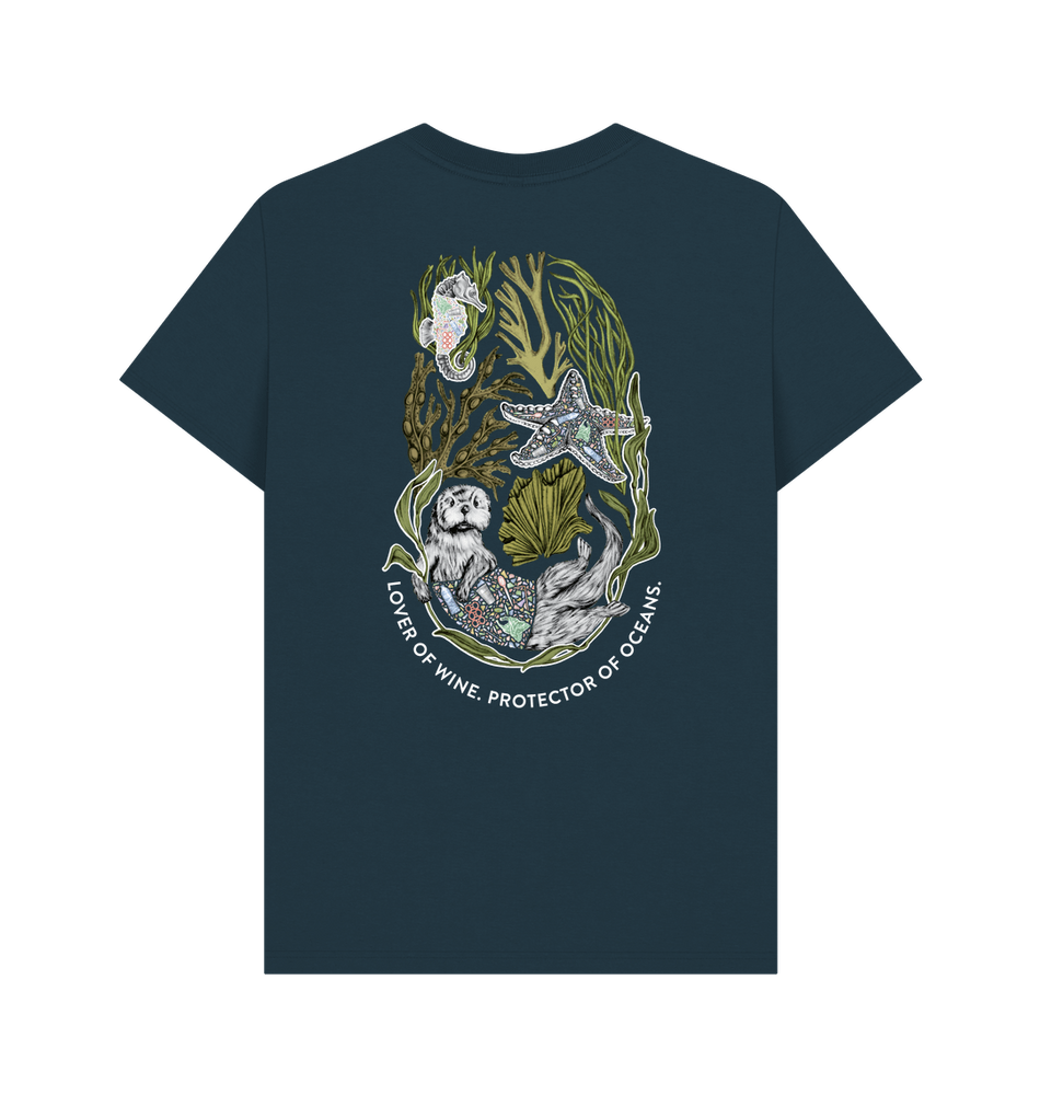 
                  
                    Denim Blue Printed T-shirt Back
                  
                