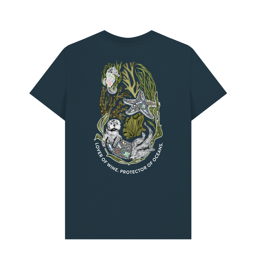 
                  
                    Denim Blue Printed T-shirt Back
                  
                