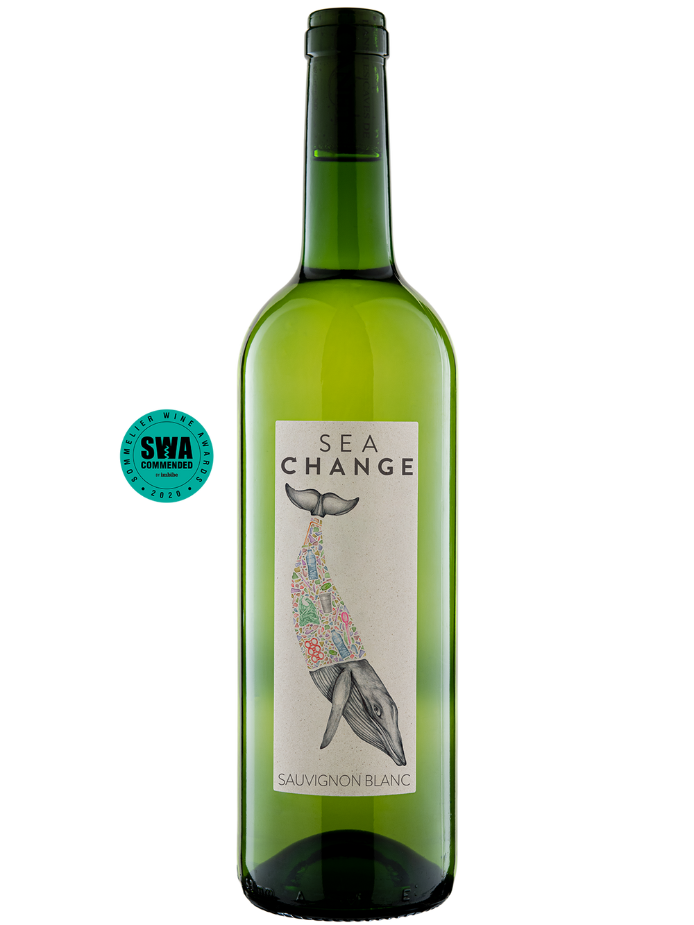 Sea Change Sauvignon Blanc Bottle Shot With Award