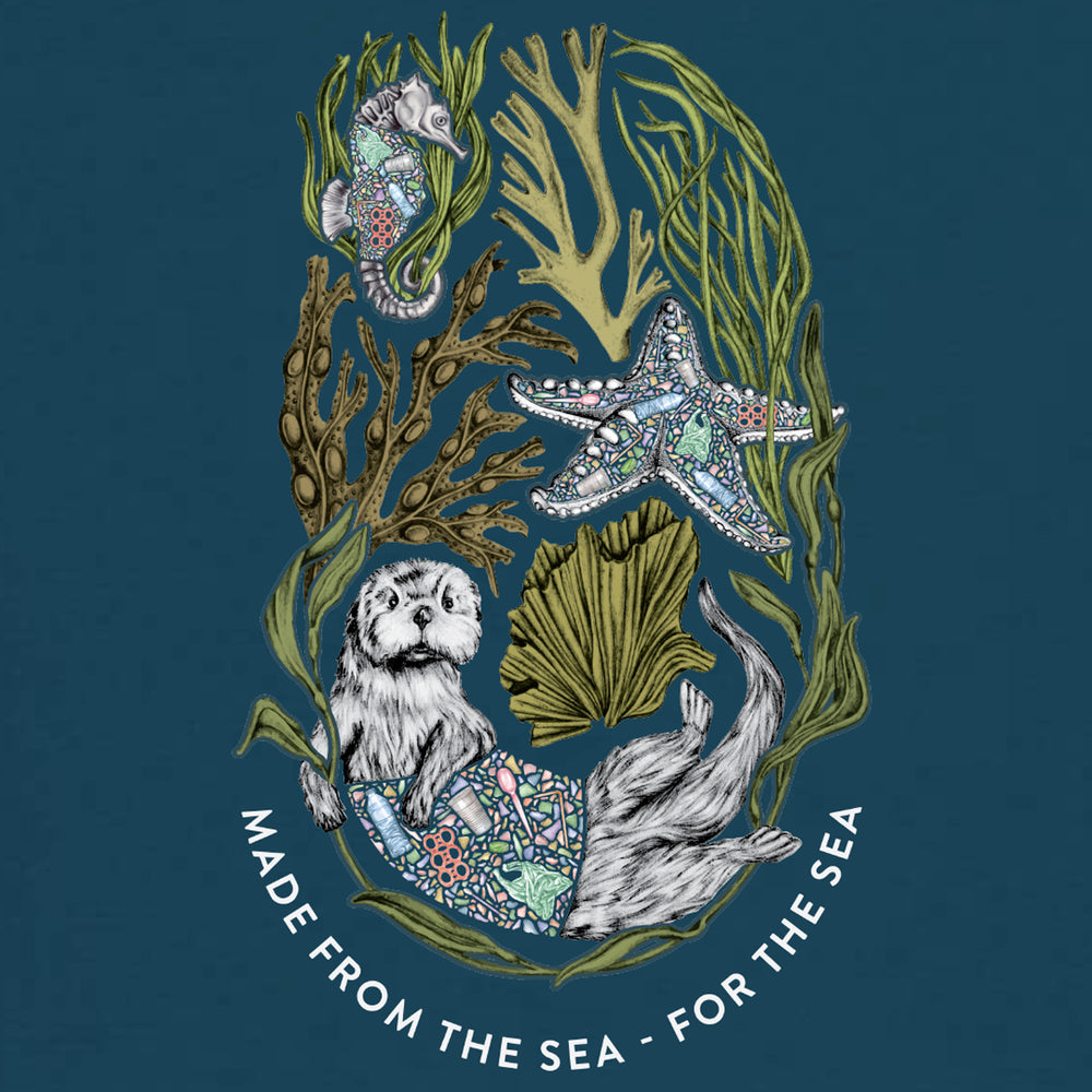 Women's Seattle Kraken Majestic Threads Deep Sea Blue Boyfriend Tie-Dye  T-Shirt